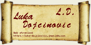 Luka Dojčinović vizit kartica